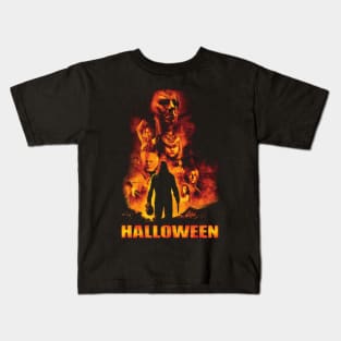 Retro Halloween Movie Kids T-Shirt